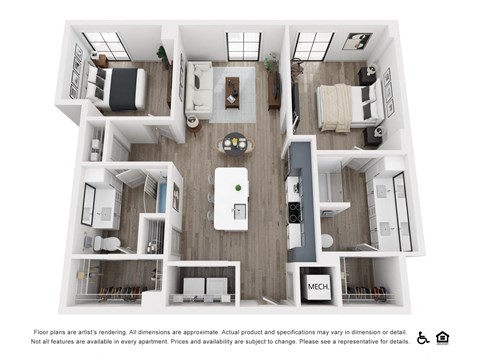 bedroom floor plan an open concept with a lot of natural light